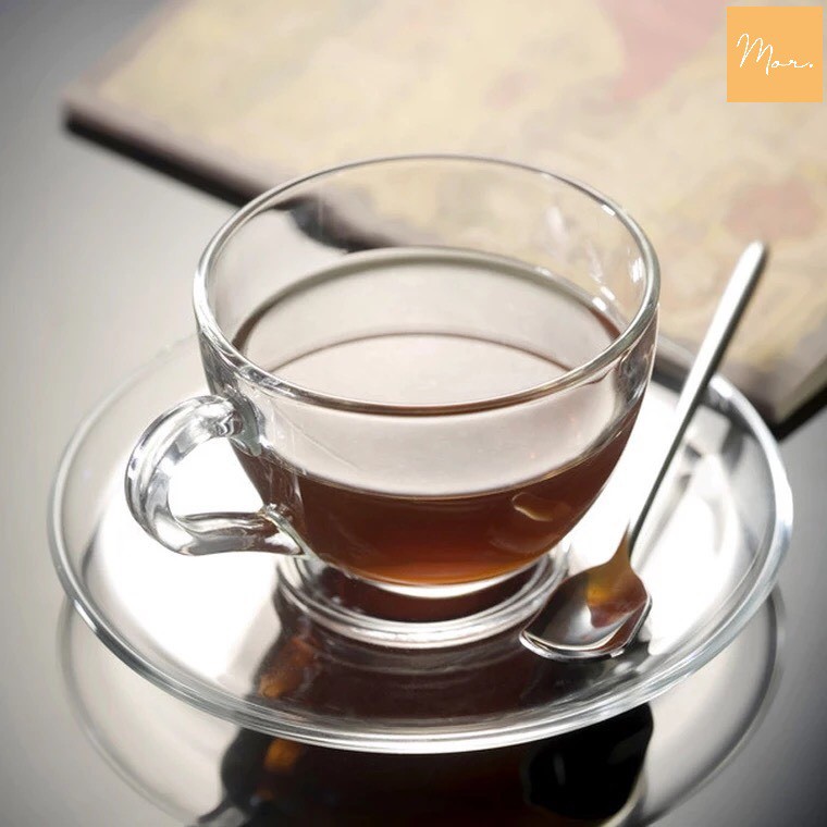 Set cốc uống trà thủy tinh