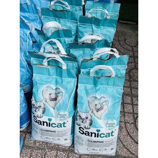 Sanicat bentonite - cát vệ sinh hạt trắng 8l