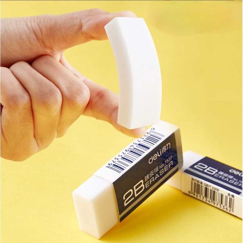 Gôm tẩy chì 2B màu trắng 4.2cm nhỏ gọn giá rẻ ShopMaeum610