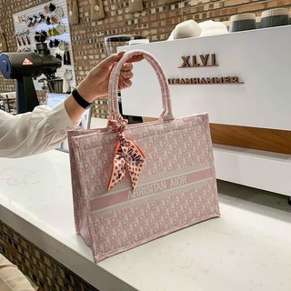 Túi xách công sở dior kèm khăn sz to đựng vừa giấy a4