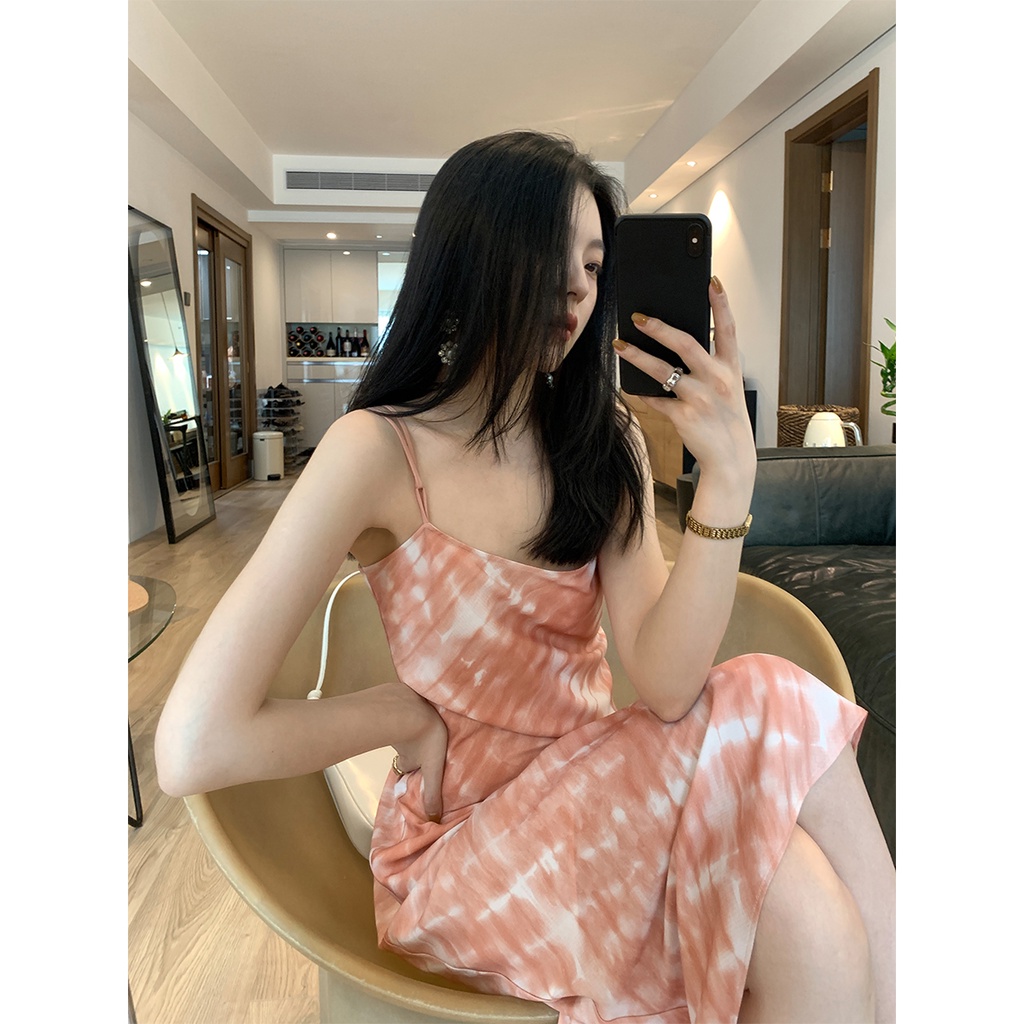 Đầm Dệt Kim Hai Dây In Họa Tiết Sang Trọng Thời Trang Cho Nữ