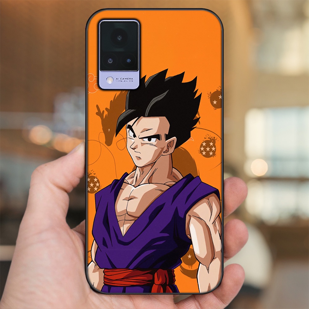 Ốp lưng Vivo V21 viền đen in hình Gohan Dragon Ball