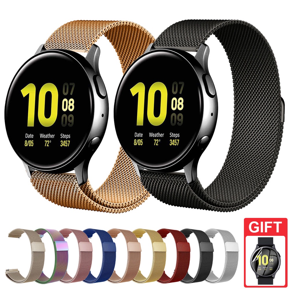 Dây Đeo Inox Milanese Cho Đồng Hồ Thông Minh Samsung Galaxy Watch Active 2 40mm 44mm