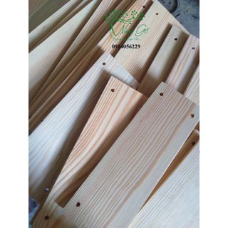 Tấm gỗ thông làm kệ rộng 12cm + tặng dây thừng