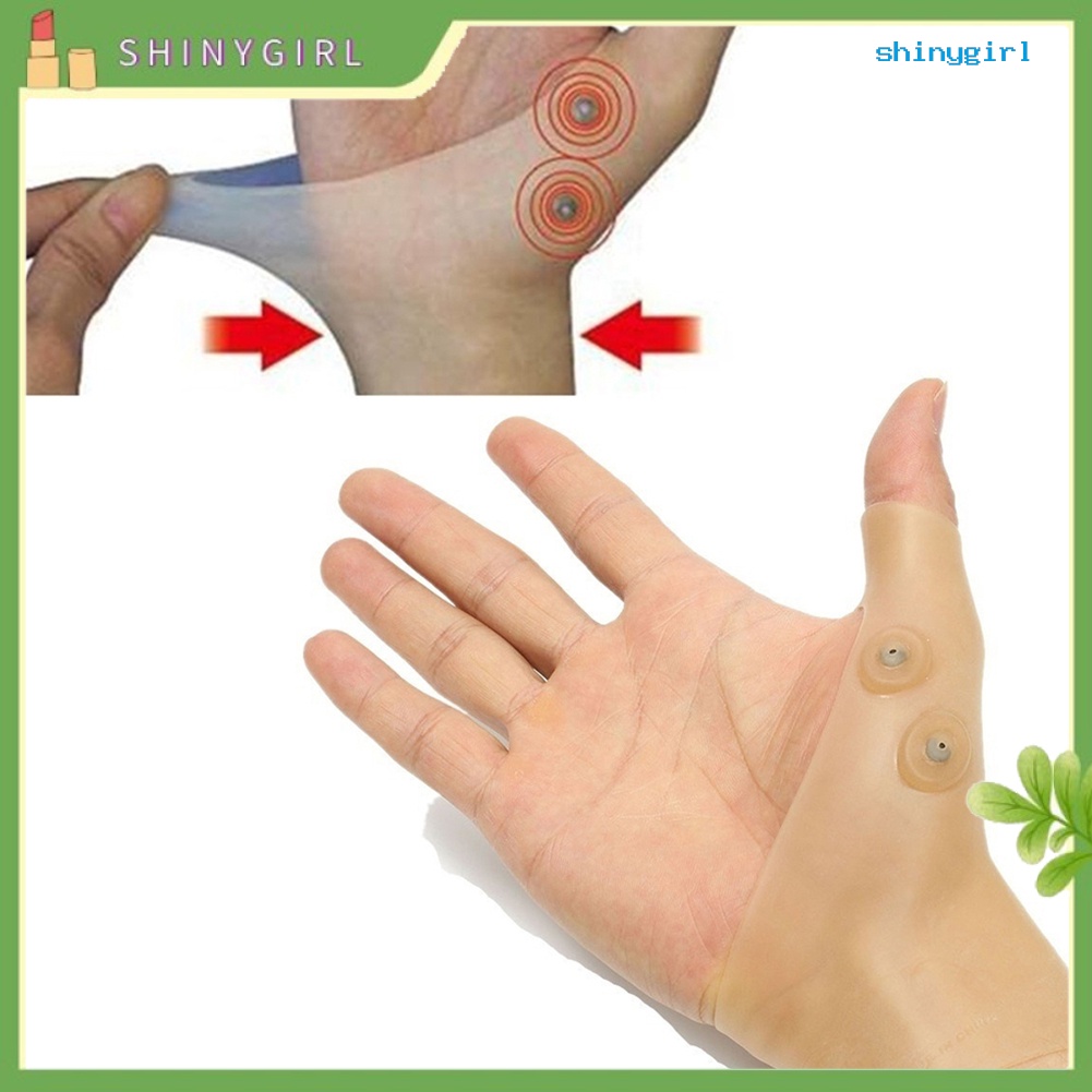 Găng Đeo Cổ Tay Bằng Silicone Từ Tính Hỗ Trợ Cải Thiện Tình Trạng Đau Gân