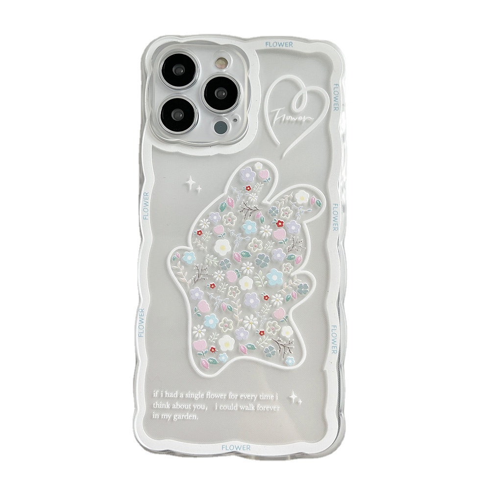 Ốp Điện Thoại tpu Dẻo In Hình Chó Và Thỏ Cho iphone 11 12 13 pro max mini XR XS 7 8 plus