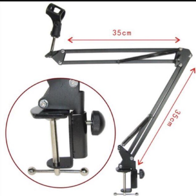 Màng Lọc Âm và Chân Kẹp mic Thu Âm -Giá Đỡ Mic Livestream - Kẹp Bàn Treo Mic và Màng Lọc POP