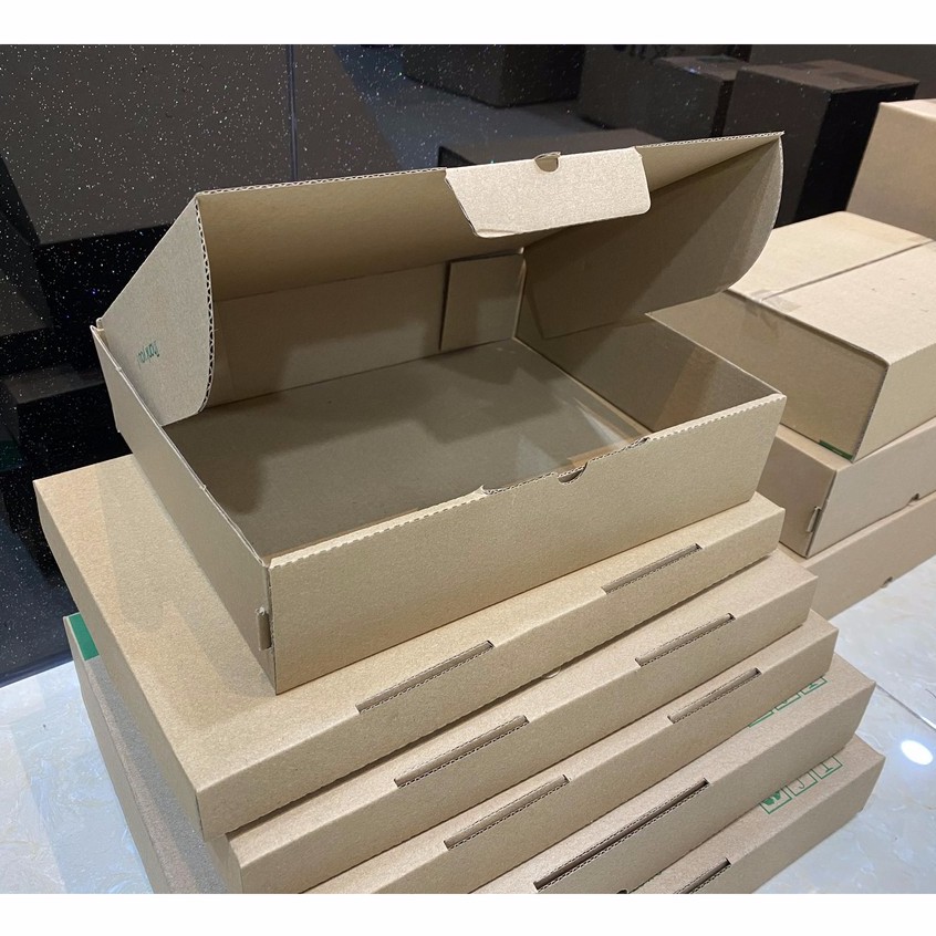 Hộp carton 25x20x6 COMBO 100 hộp nắp gài đóng hàng giá rẻ