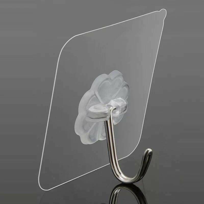 Móc Dán Tường Siêu Dính Trong Suốt Chịu Lực Tốt Treo Tường Chắc Chắn 6x6 cm BABYCARE