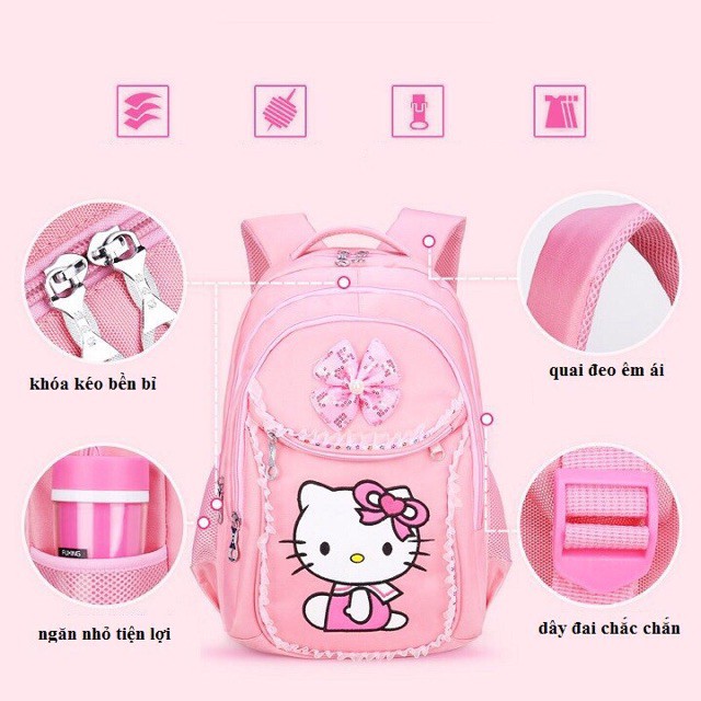Balo Học Sinh Cho Bé, Balo Hello Kitty_Giacucsoc