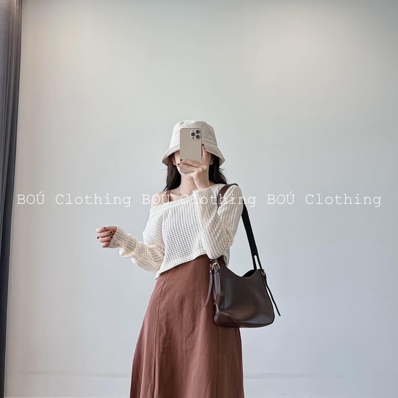 Sét váy 2s kèm áo lưới hàng chuẩn L1