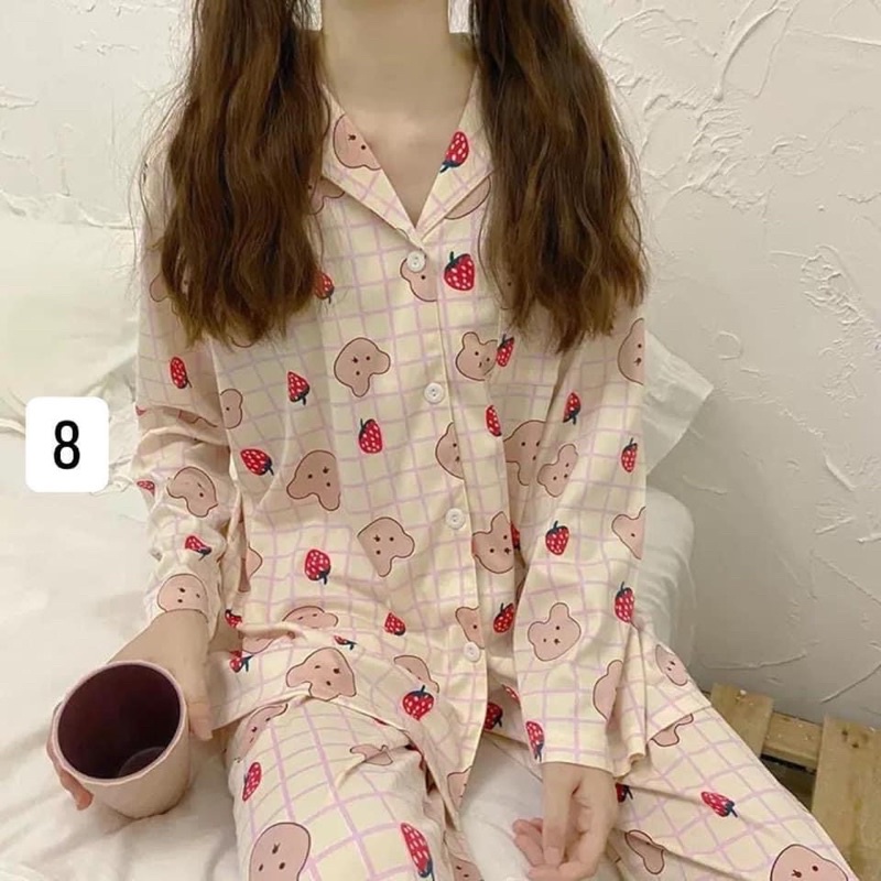 Bộ Pijama dài tay mặc ở nhà, Đồ bộ pijama dài | BigBuy360 - bigbuy360.vn