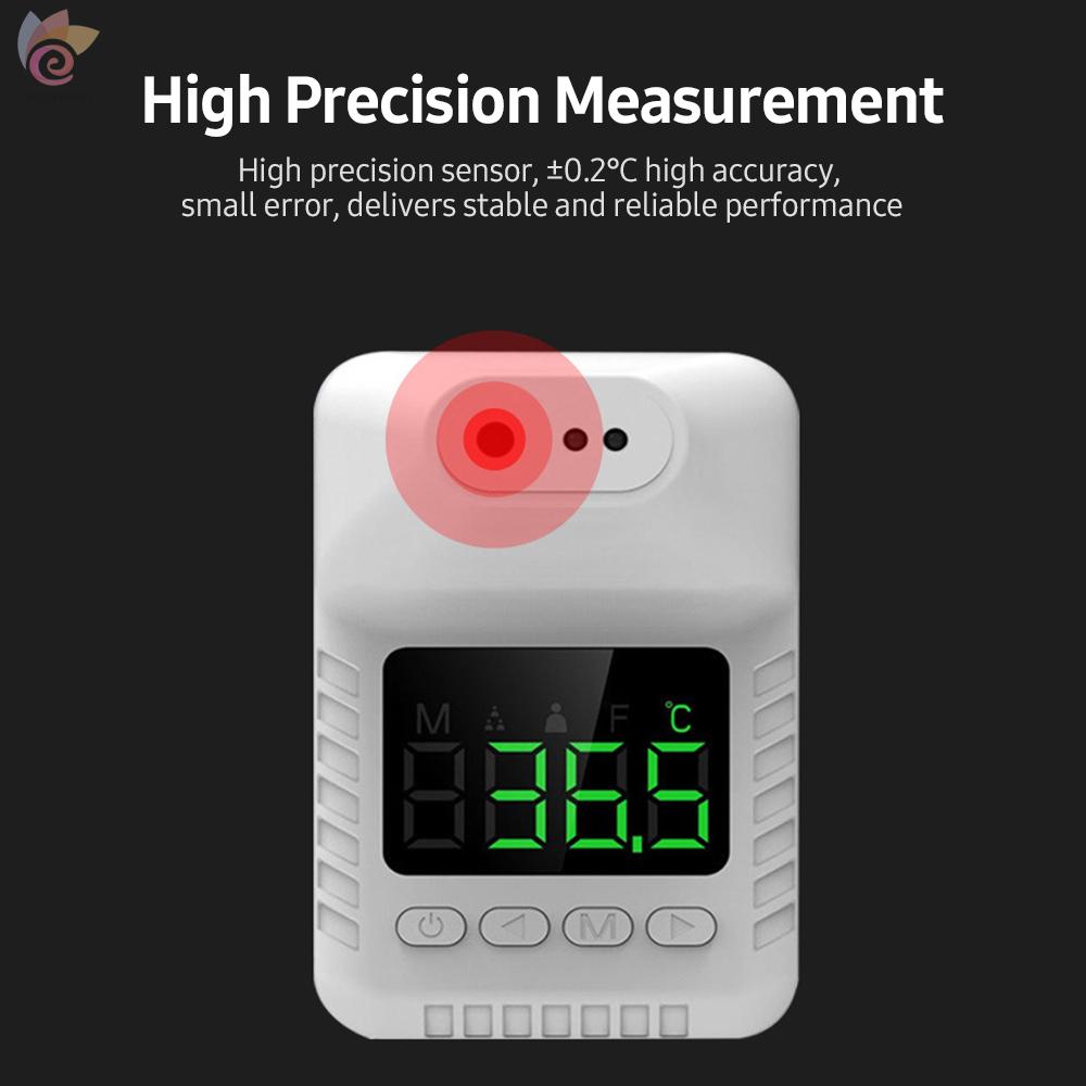 ET Non-contact Infrared Thermometer High-precision Automatic Induction Thermometer Support ℃/℉ Switch 6 Languages Voice Broadcast