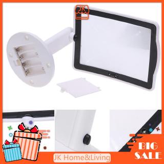 Kính lúp đọc sách 3X 180° đèn LED xoay được để bàn tiện lợi