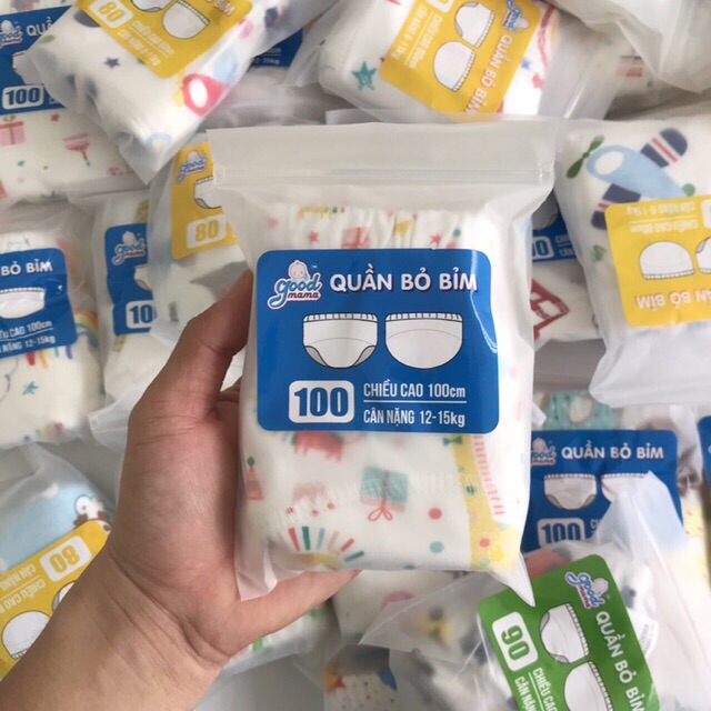ROSMART- Quần Bỏ Bỉm 6 lớp Hàng Việt Nam Cao Cấp Goodmama Dành cho bé 6-17kg