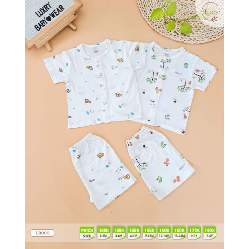 Bộ cộc tay cài thẳng Luxry-Arich vải sợi tre cao cấp