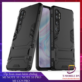 Ốp lưng Xiaomi Mi Note 10/ Mi Note 10 Pro/ Mi CC9 Pro iron man chống sốc có giá đỡ xem video tiện lợi