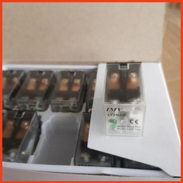 Rơ le kiếng MY2N-J  relay trung gian 8 chân dẹp nhỏ điện áp 12VDC, 24VDC, 220VAC chất lượng tốt