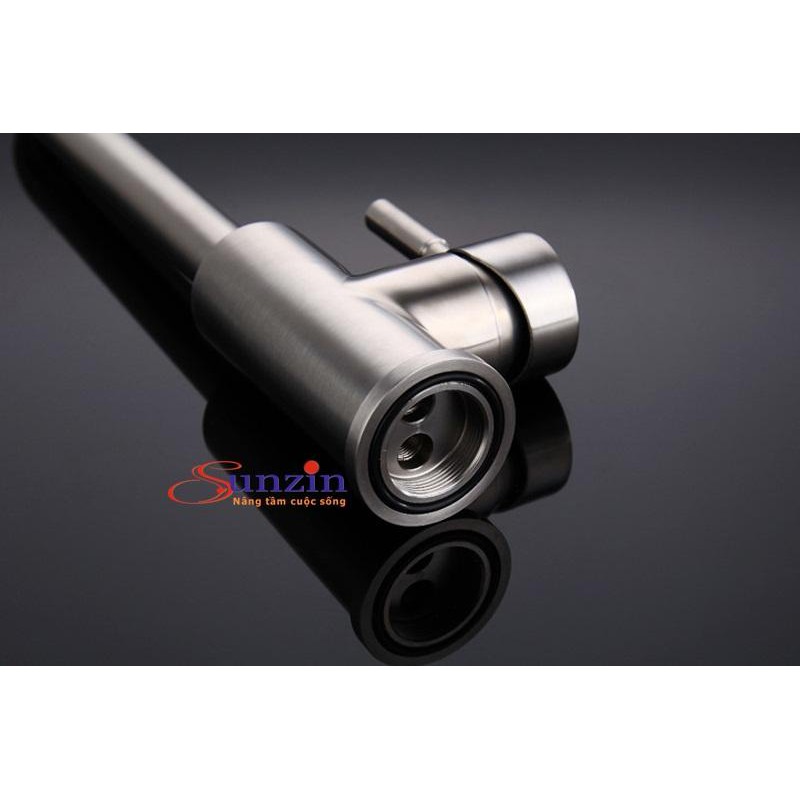 Vòi bếp cắm chậu nóng lạnh Sunzin 138, chất liệu inox 304