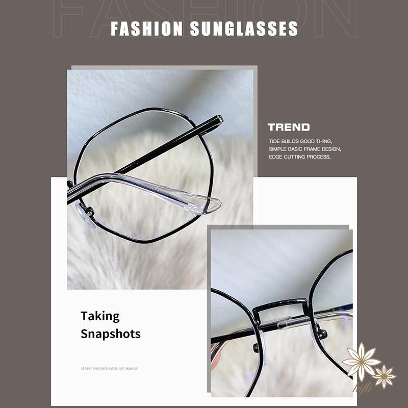 Mắt Kính Gọng Đa Giác Chống Bức Xạ Và Ánh Sáng Xanh Thời Trang Cho Nam Và Nữ