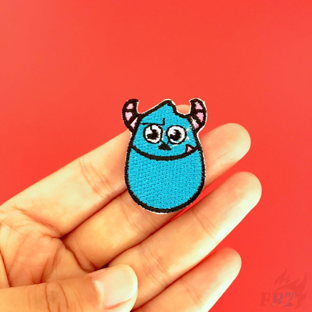 ☸ Quái Vật Disney: Monsters, Inc. Sticker Ủi Thêu Hình Mike / Sullivan ☸ 1 Sticker Ủi Thêu Hoạt Hình Dễ Thương