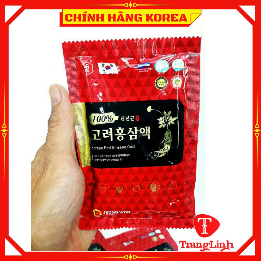 Nước hồng sâm 6 năm Jeong Won hộp 30 gói x 80ml - Nước sâm hàn quốc chính hãng - tranglinhkorea