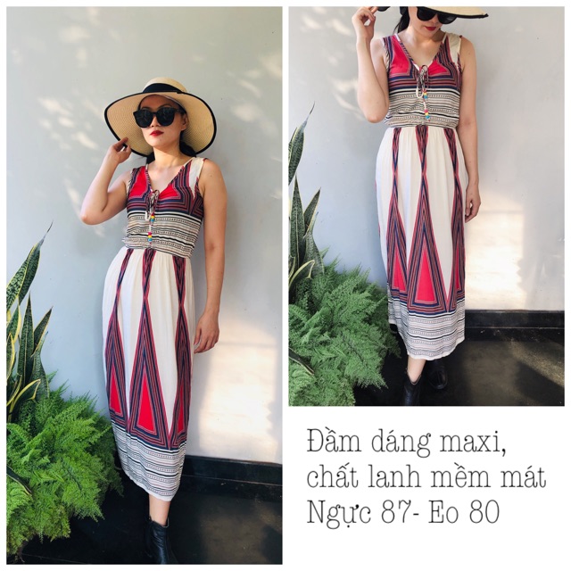 Đầm maxi đi biển