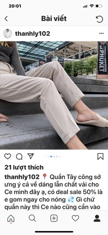 Quần baggy nữ( khách note tên ig)