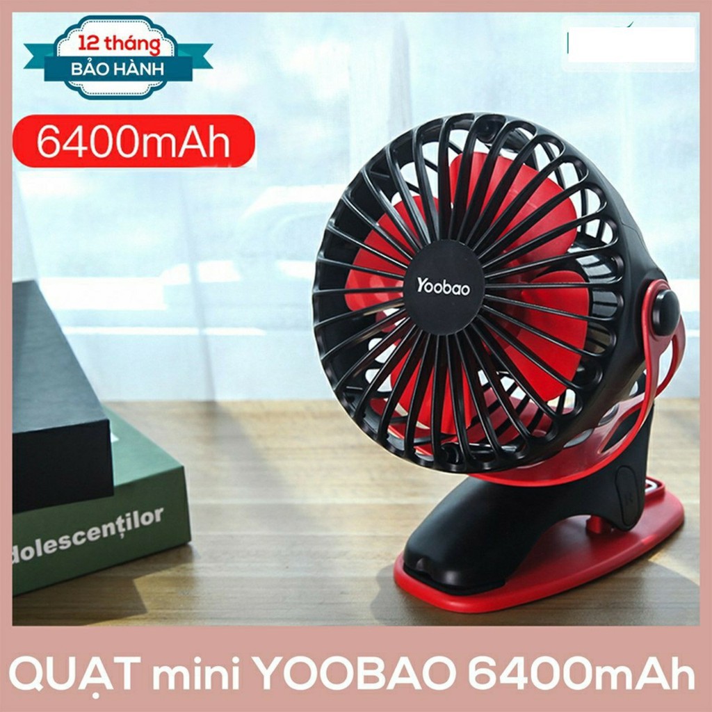 Quạt tích điện dùng liên tục 32 tiếng Y-F04 6400mAh- Hàng chính hãng YOOBAO | BigBuy360 - bigbuy360.vn