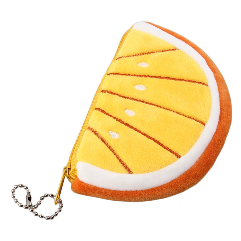 Ví đựng tiền bằng vải nhung hình trái cây xinh xắn dành cho nữ | BigBuy360 - bigbuy360.vn