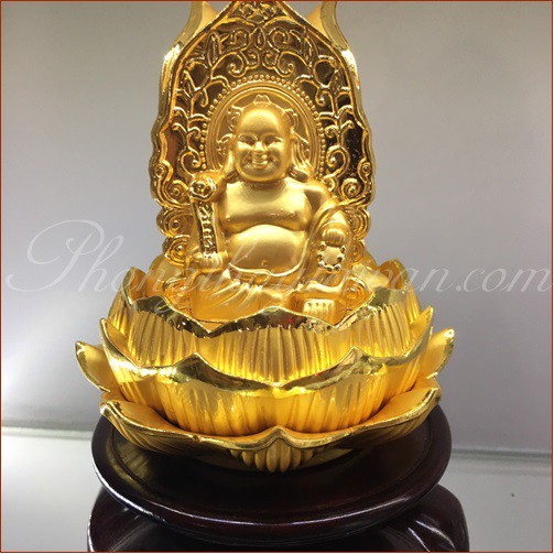 Tượng Phật 3 Mặt--Vàng 10*11cm