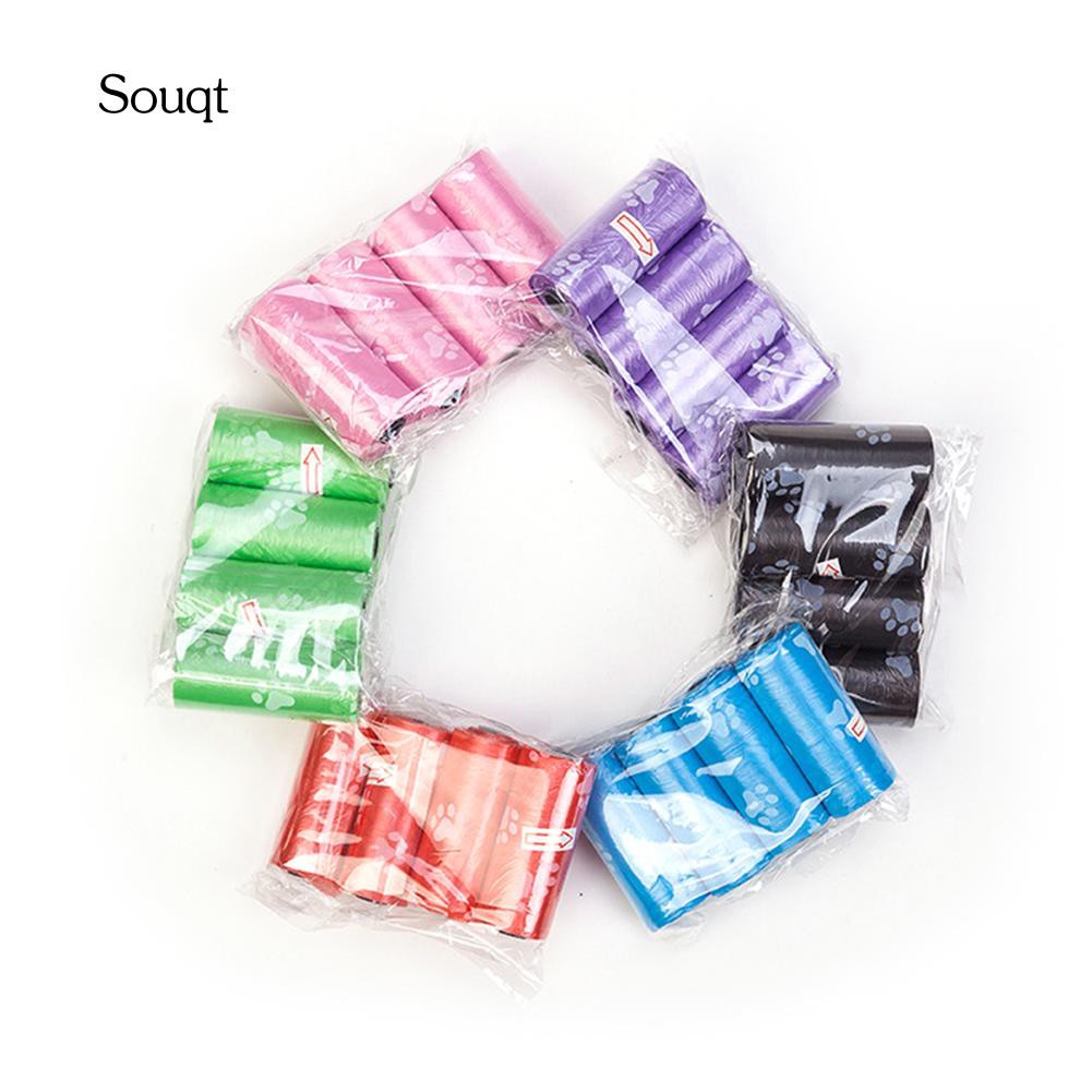 Set 2 / 30 Túi Đựng Chất Thải Hình Dấu Chân Cho Thú Cưng
