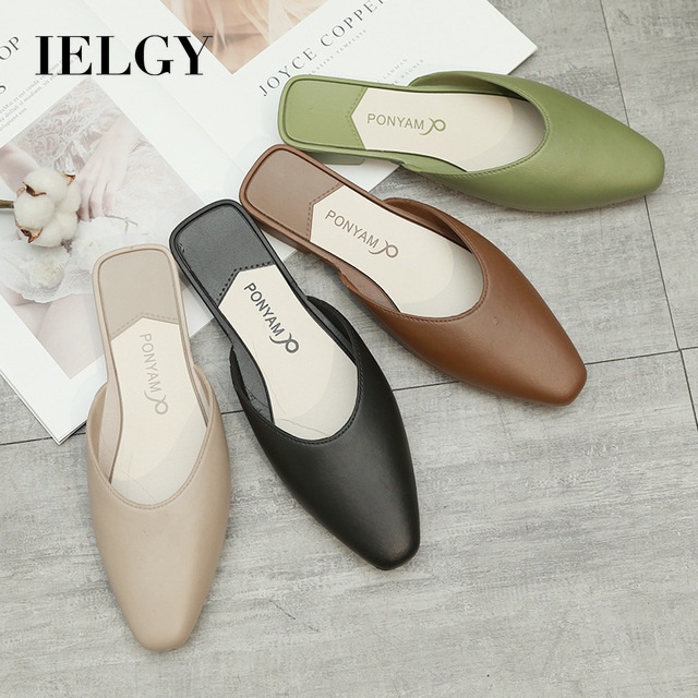 IELGY Dép mũi nhọn thời trang xinh xắn cho nữ