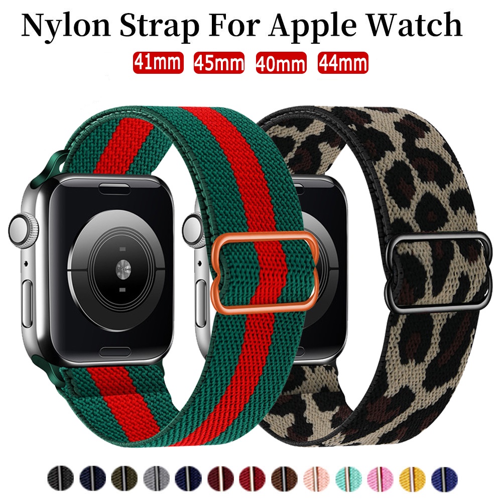 Dây Đeo Đồng Hồ Smart Watch Series 7 6 5 4 3 2 SE 45mm 41mm 44mm 40mm Có Thể Điều Chỉnh Độ Đàn Hồi