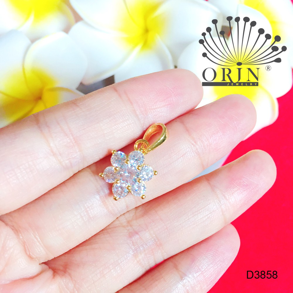 Mặt dây chuyền hoa cao cấp đính đá Orin D3858 thời thượng