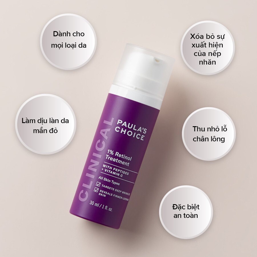 (CHÍNH HÃNG) Tinh Chất Chống Lão Hóa Paula's Choice Clinical 1% Retinol Treatment