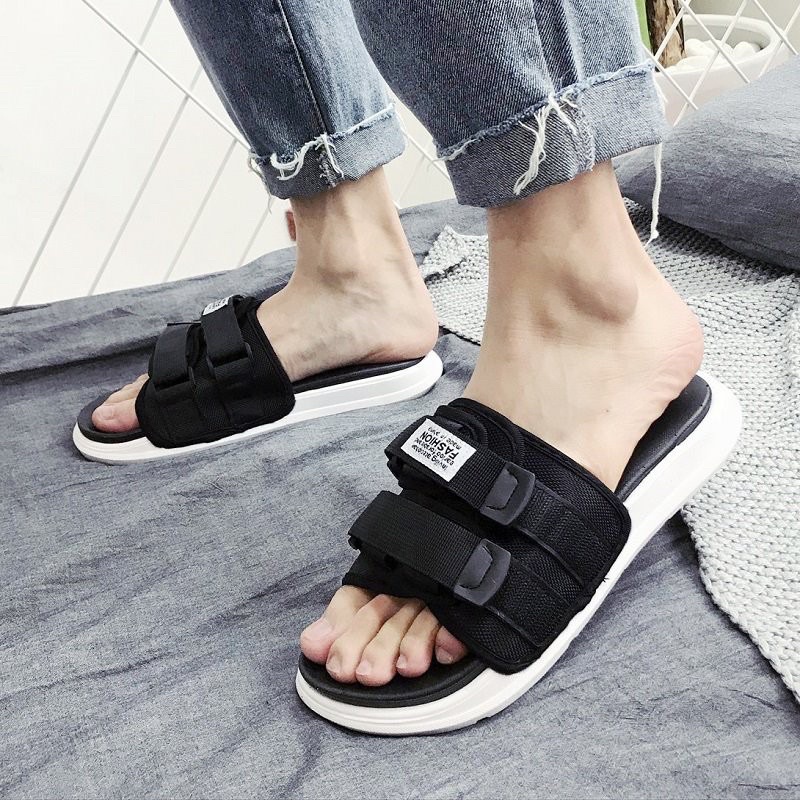 Giày sandal viền tráng gương đế dày