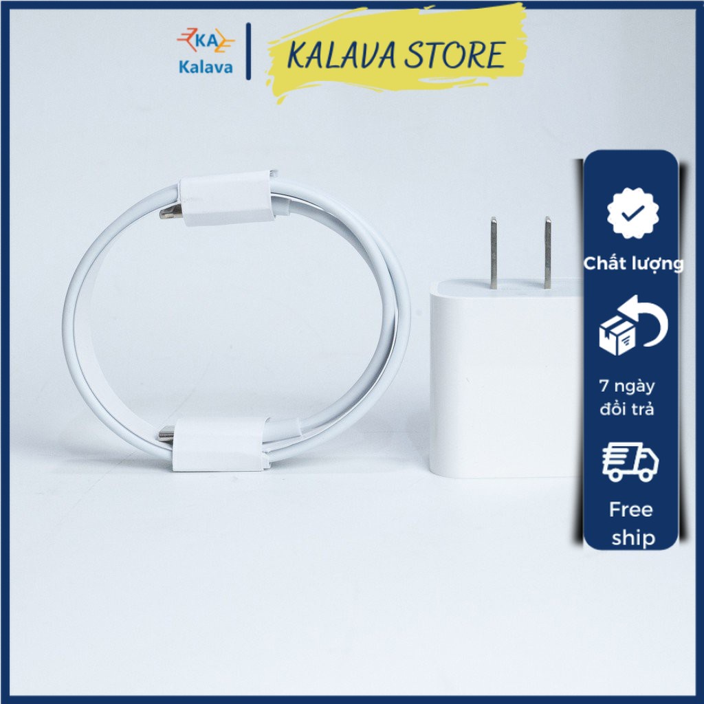 Bộ Sạc Nhanh PD 20W USB-C To Hỗ Trợ Công Suất Tối Đa IP12 13 Cáp Sạc Nhanh, Củ Sạc Nhanh
