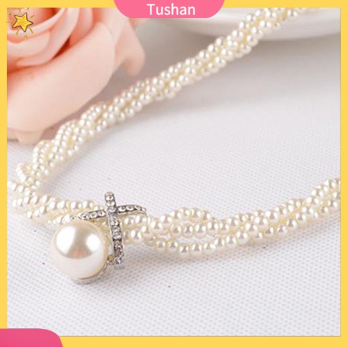 Dây chuyền nữ đính ngọc trai giả sang trọng gợi cảm