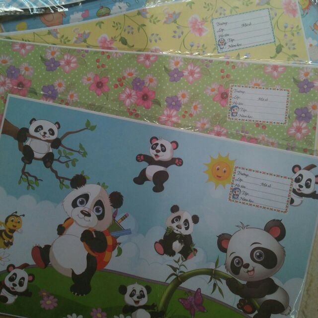 20 tờ bao tập hình có kính ( nhiều hình)