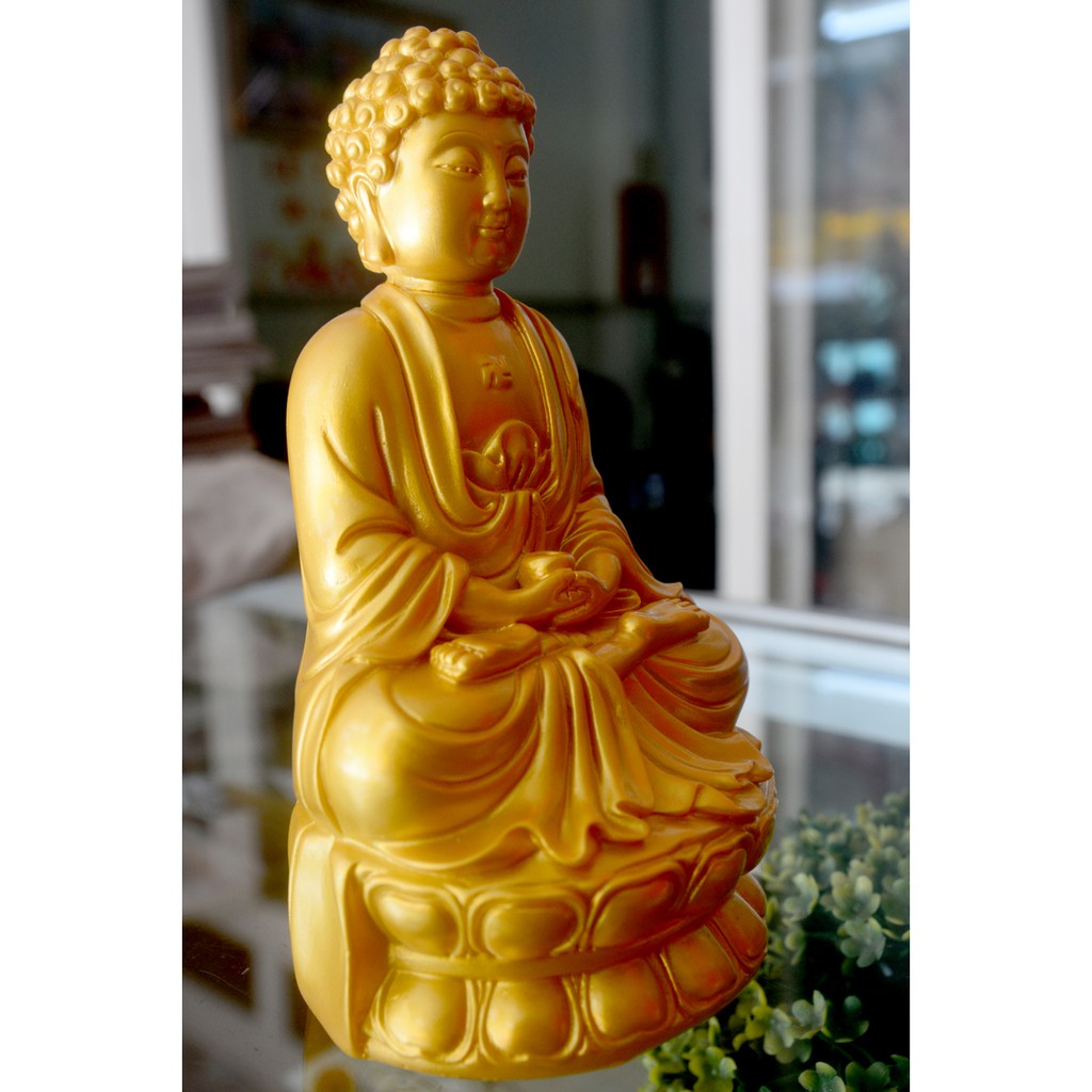 Tượng Đức Phật A Di Đà ngồi cao 15cm-nhiều mẫu