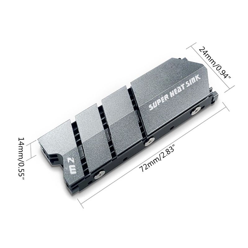 1 Bộ Tản Nhiệt M.2 SSD NVMe NGFF Bằng Nhôm Cho Ổ Cứng M2 2280 SSD