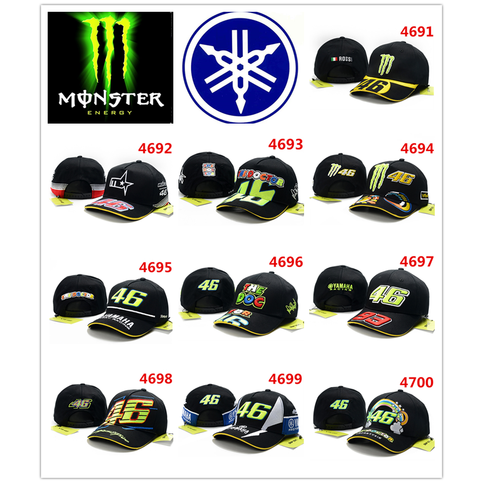 Mũ Lưỡi Trai Thể Thao In Chữ Monster Energy Vr46 Thời Trang