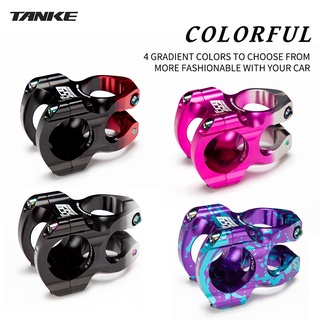 Tanke 559 gradient màu MTB thân xe đạp 31.8mm tay lái PROHONSUN xe đạp thân ngắn siêu nhẹ hợp kim nhôm 0 độ DH AM phụ kiện xe đạp leo núi xe đạp đường trường CNC 28.6mm