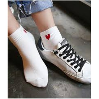 combo 10 đôi Tất Tim Cổ Ngắn Hàn Quốc