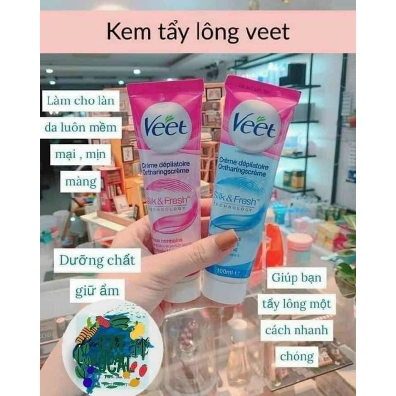 Kem Tẩy Lông Veet Pháp 100ml Lớn