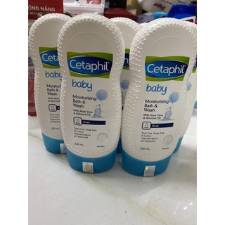 Dầu gội và sữa tắm dưỡng ẩm Cetaphil 230ml