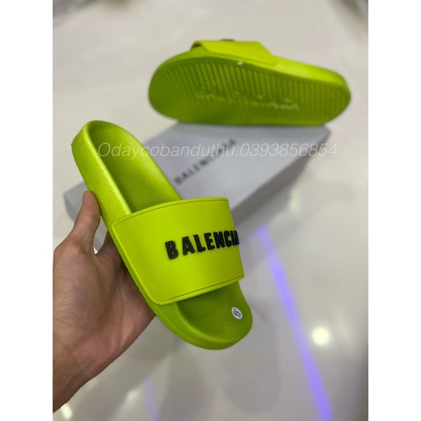 Dép Nam Nữ Quai Ngang B.A.L.E.N cao su đế cao cấp in chữ.