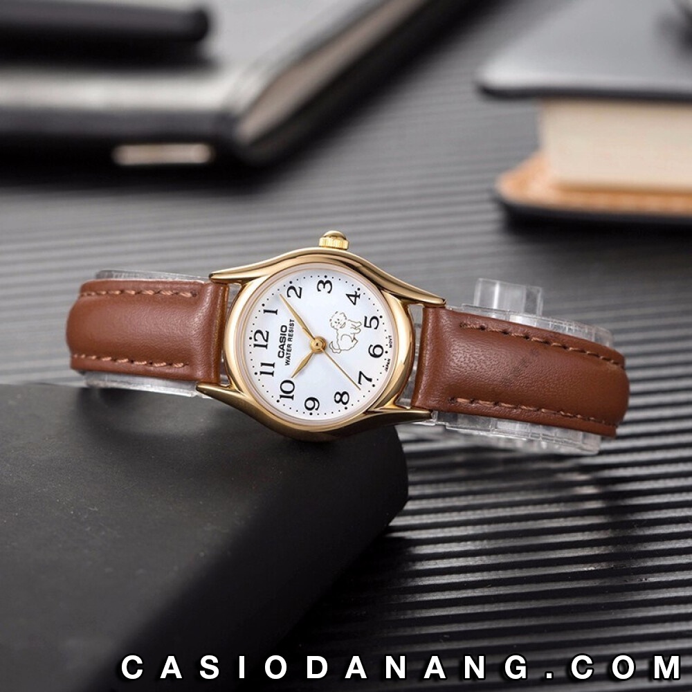 Đồng hồ nữ dây da Casio chính hãng Anh Khuê LTP-1094Q-7B7RDF (23mm)