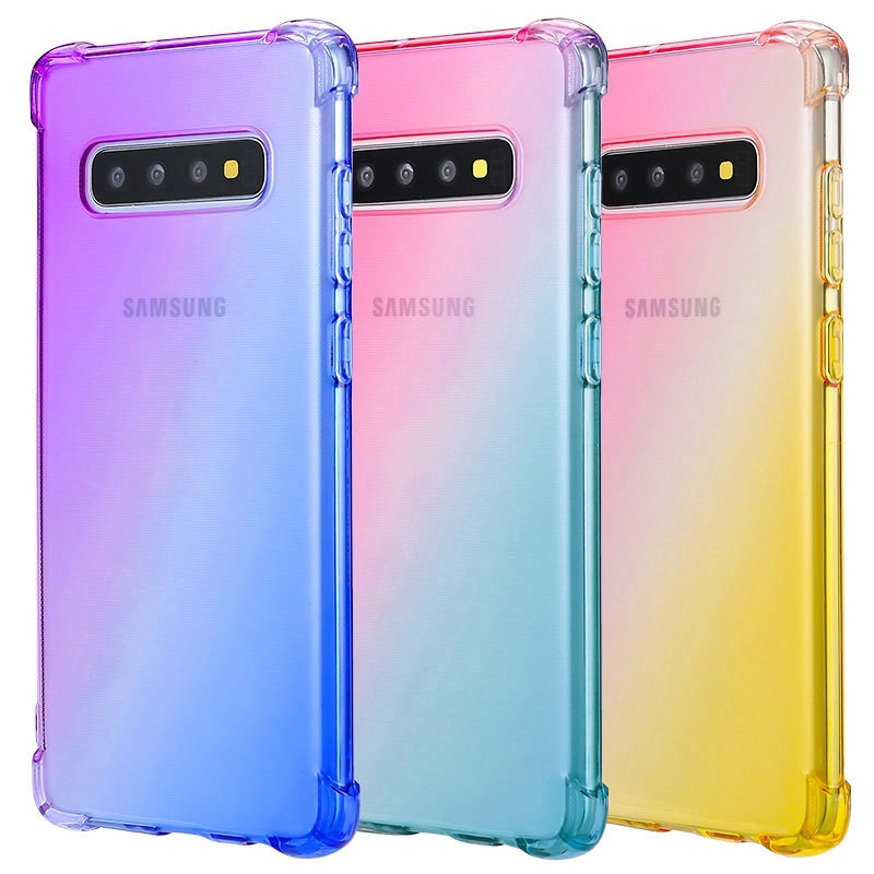 Ốp điện thoại màu gradient siêu mỏng chống sốc cho Samsung Galaxy J8 J6 J4 Plus J7 J5 J2 Prime J7 Pro J2 Core